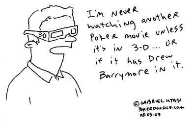 Funny poker cartoon by Gabriel Utasi about Drew Barrymore